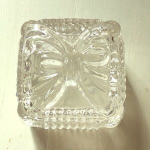 Vintage glass jewel box